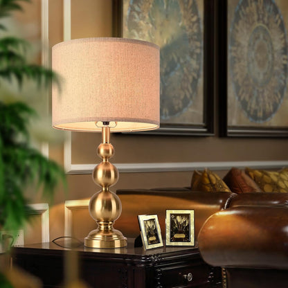Gold Table Lamp Set of 2, 24.4" Table Lamps for Living Room, Gold Tall Skinny Table Lamps, Modern Buffet Lamp for Bedroom Bedside, Nightstand, Desk, End Table, Entry Way4