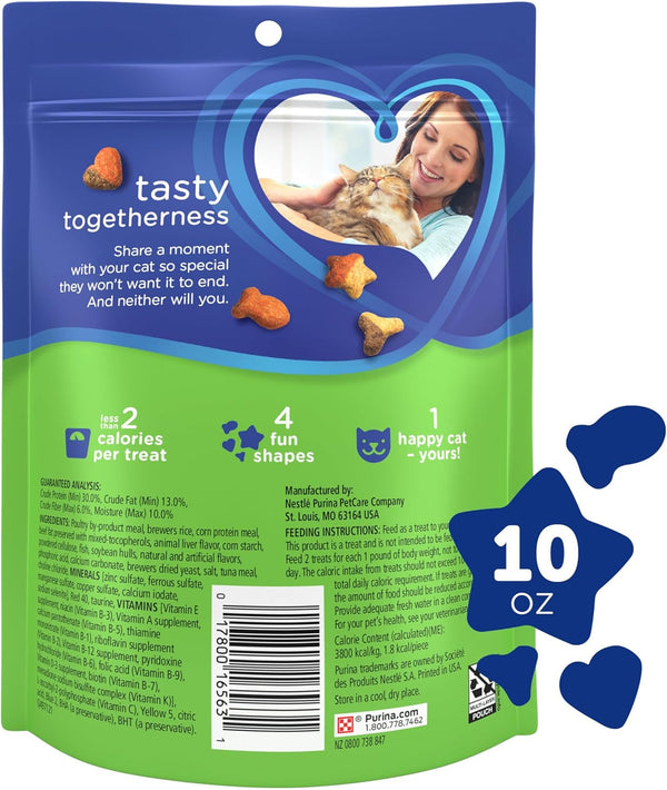 Purina Whisker Lickin'S Cat Treats, Crunchy and Yummy Tuna Flavor - (Pack of 4) 10 Oz. Pouches8