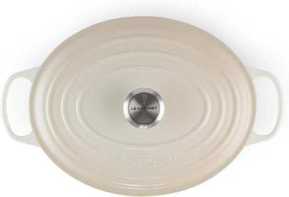 Le Creuset Enameled Cast Iron Signature Oval Dutch Oven, 6.75 Qt., Meringue2