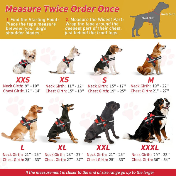 Opstin Service Dog Vest, ID Tag + 50 ADA Information Cards, Service Dog Harness in Sizes X Small to XX Large, Metal Dog Tag Has Ruggedized Clip, 2-Sided Service Animal Cards,Esa Accessory Set Small6