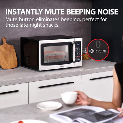 Smart Microwave Oven with Sensor Reheat, 1.3 Cu.Ft, 1100W | Works with Alexa & App Remote Control, Mute Function, ECO Mode, 12.4" Turntable, Stainless Steel5