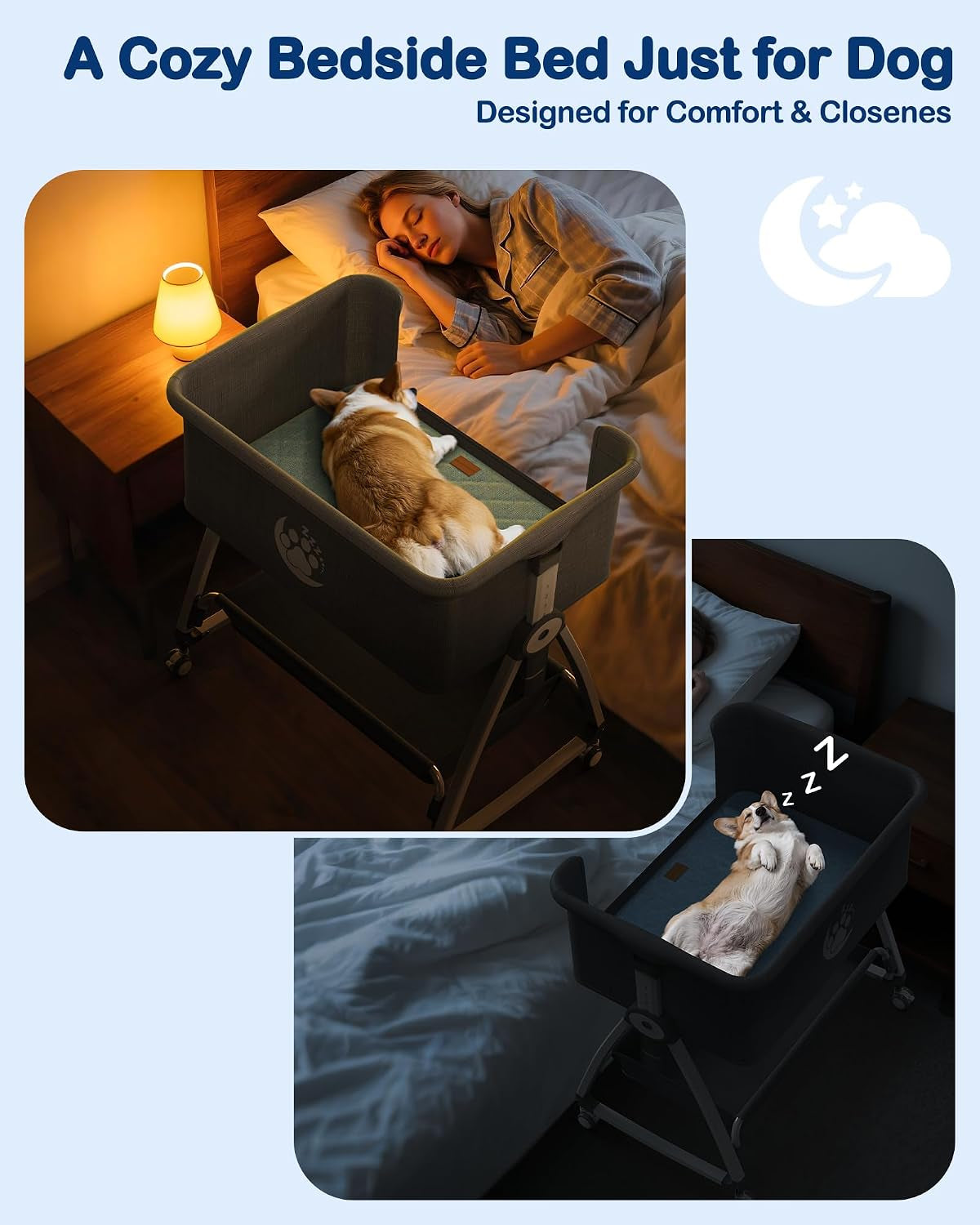 bedside-dog-bed-6-height-adjustable-pet-bassinet-for-medium-large-dogs-pet-couch-with-sides-elevated-bed-extension-for-humans-removable-washable-cover-dog-couch-with-wheels-30x21