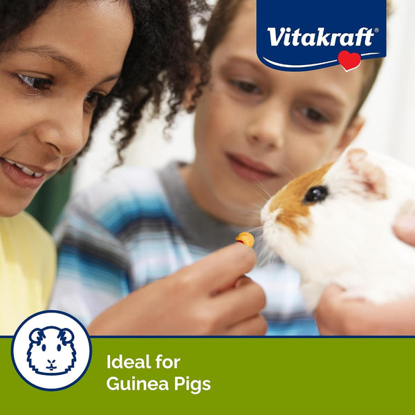 Vitakraft Drops with Orange Flavor Guinea Pig Treats 5.3 Oz Bag Delicious Yogurt Enriched Snacks with Vitamin C Essential Nutrients and Wholesome Nourishment for Small Pets5