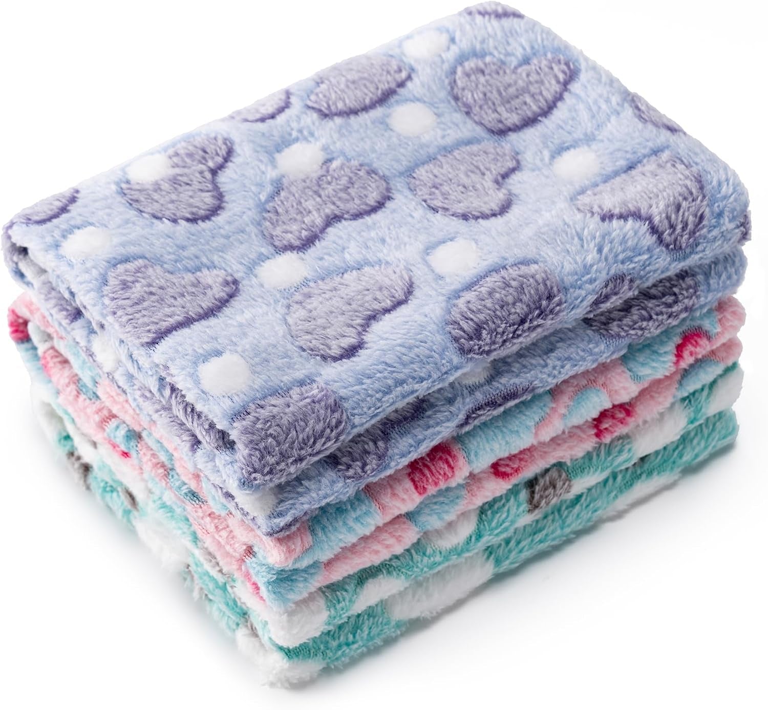 1-pack-3-blankets-super-soft-fluffy-premium-fleece-pet-blanket-flannel-paw-printed-throw-for-dog-puppy-cat-small-23x16-brown-pink-white