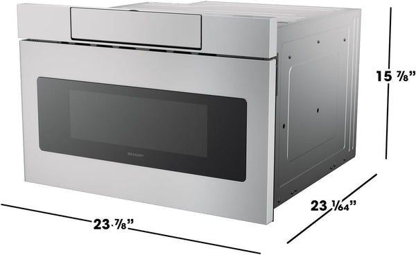SMD2470ASY 24 In. 1.2 Cu. Ft. Built-In Microwave Drawer Oven | 1.2 Cubic Feet, 950 Watt, Concealed Control Panel, Digital LCD Display10