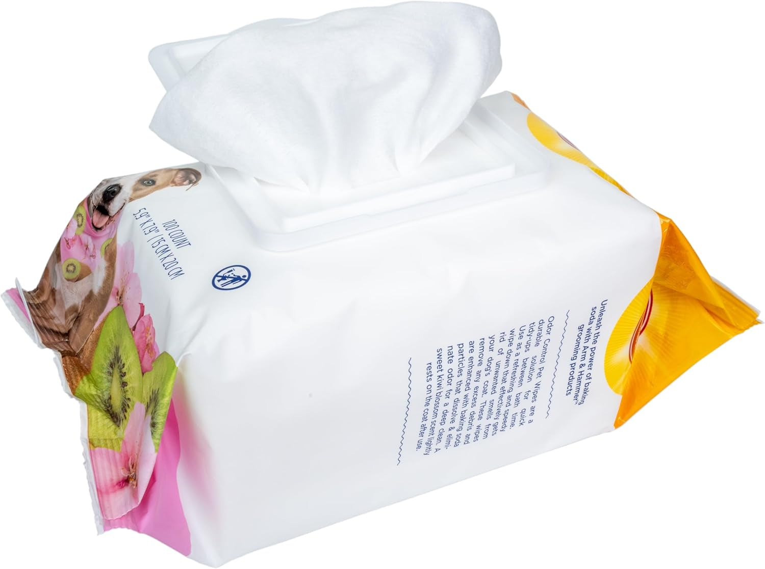 arm-hammer-odor-control-dog-wipes-kiwi-blossom-100-count-baking-soda-deodorizing-formula-for-gentle-everyday-cleaning-between-baths
