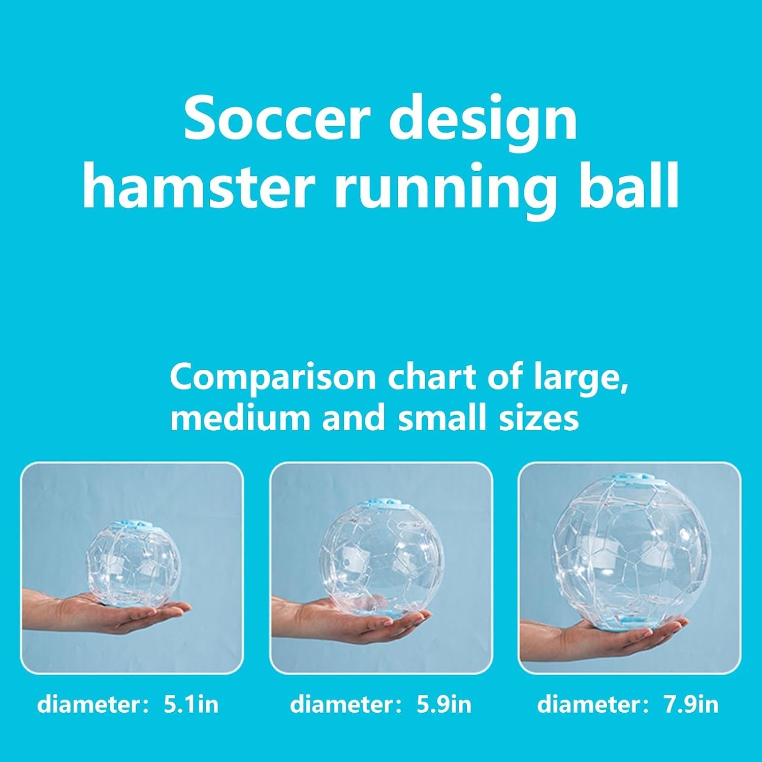 football-design-dwarf-hamster-ball-5-1-inch-5-1in-ideal-small-hamster-ball-for-mice-breathable-football-design-ensures-safe-fun-exercise-and-prevents-boredom