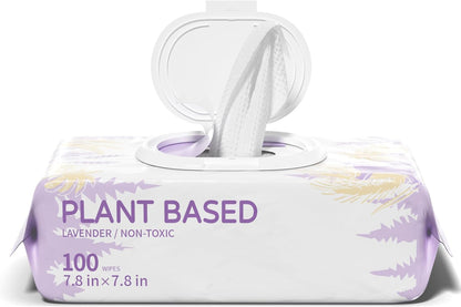 IMMHABI 400 Count Lick-Safe Dog Wipes, Lavender Plant-Based Hypoallergenic Dog Wipes for Paws, Butt, and Anal Gland Care, Cleansing & Deodorizing for Puppies10