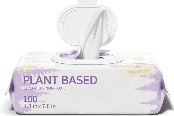 IMMHABI 400 Count Lick-Safe Dog Wipes, Lavender Plant-Based Hypoallergenic Dog Wipes for Paws, Butt, and Anal Gland Care, Cleansing & Deodorizing for Puppies10