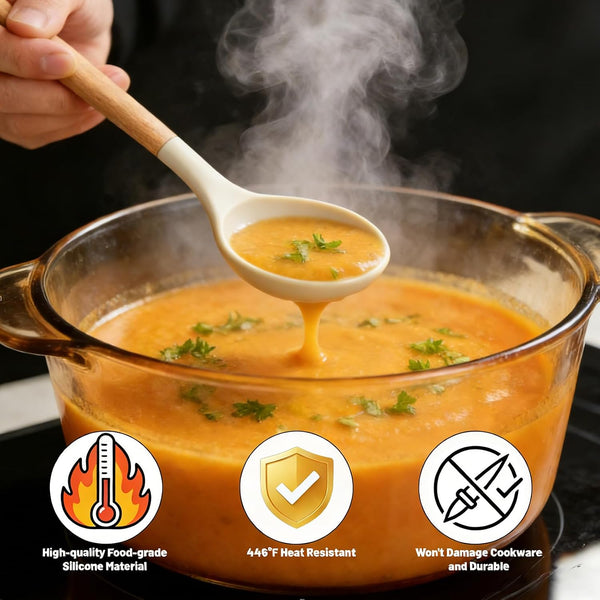 Silicone Cooking Utensil Set,12 PCS Cooking Kitchen Utensils Set, Nonstick Kitchen Utensils 446°F Heat-Resistant Cookware Kitchen Tools of Spoon,Brush,Whisk,Spatula,Turner Tongs (Khaki)4