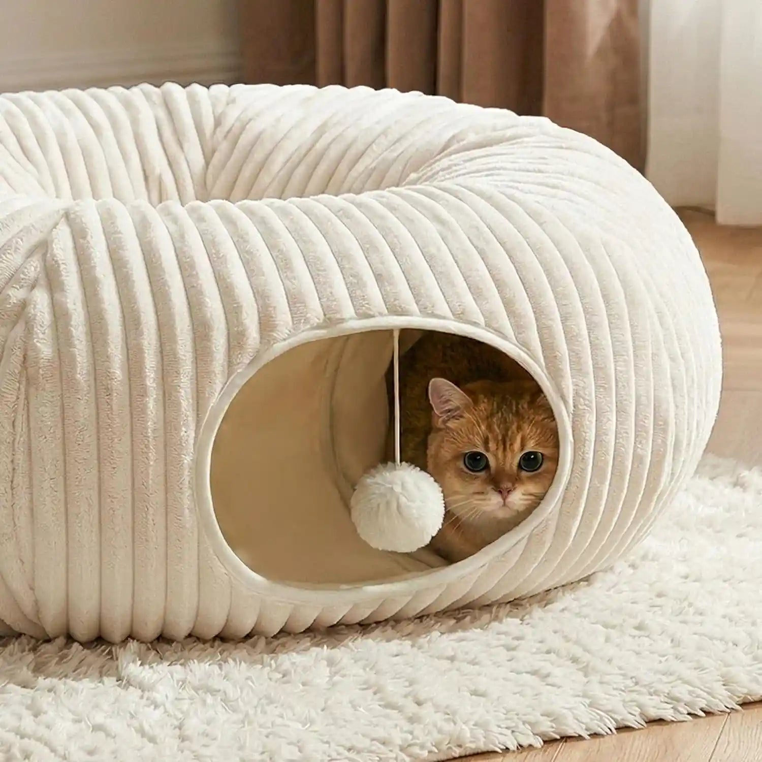 cat-tunnel-bed-with-40-pcs-interactive-cat-toys-cat-tube-with-kitten-toys-for-indoor-kittens-collapsible-play-tunnel-white