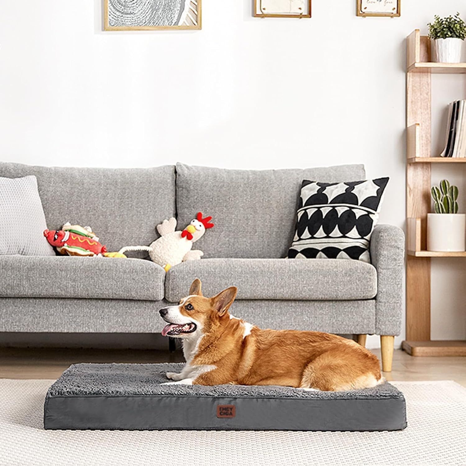 eheyciga-orthopedic-dog-bed-large-with-removable-washable-cover-41in-grey-egg-crate-foam-support-durable-oxford-fabric-non-slip-bottom-machine-washable-soft-waterproof-plush-pet-bed-mat-for-crate