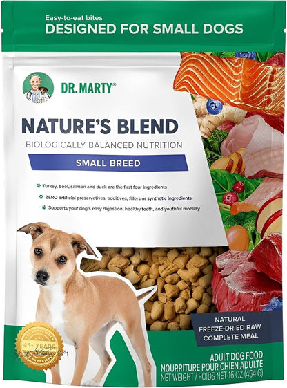 Dr. Marty Nature'S Blend Adult Small Breed Freeze-Dried Raw Dog Food 16 Oz, 1 Pound (Pack of 1)1