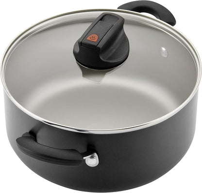 Smart Control Nonstick Cookware Pots and Pans Set, 14 Piece, Black4