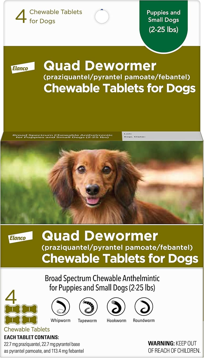 elanco-chewable-quad-dewormer-for-small-dogs-2-25-lbs-4-chewable-tablets-white