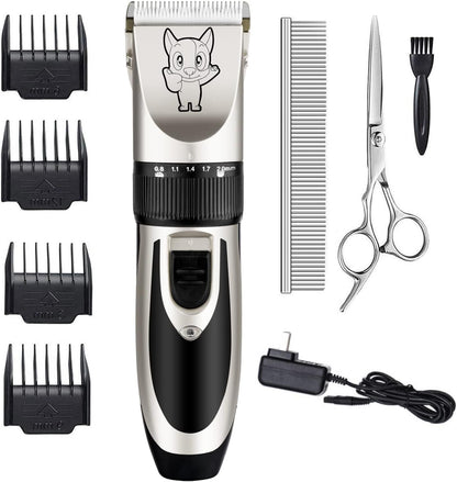 Highdas Dog Clippers for Grooming Low Noise, Cordless Electric Dog Grooming Kit Clippers Rechargeable, Quiet Dog Shaver, Pet Hair Trimmer Kit for Dogs & Cats (Gold)11