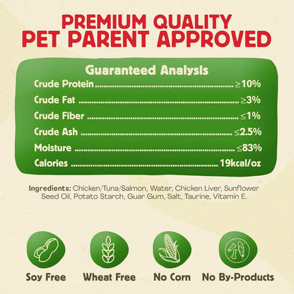 Catworx by Chewmasters Purrfect Squeeze Lickable Soft Cat Treats - 54 Pack | Creamy Purée Squeeze Tubes for Kittens and Adult Cats - Hand Feeding Snack or Food Topper - Training Reward, 0.53 Ounce4