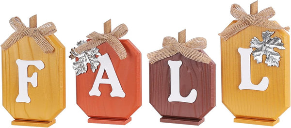 Fall Decorations for Home, Pumpkin Wood Sign with Fall Lettered for Fall Decor, Decorative Wooden Block Set Thanksgiving Decor for Tables, Tiered Tray, Mantel, Thanksgiving1