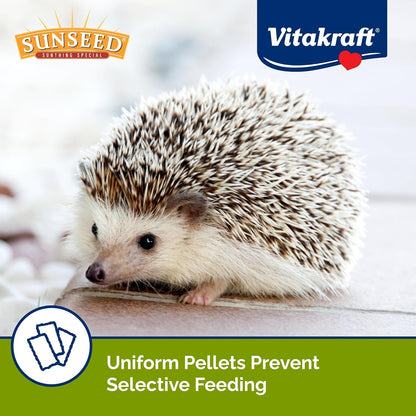 Sunseed Vita Prima Hedgehog Food - High-Protein Poultry, Seafood, and Mealworm Food Blend - Vitamin-Fortified for Happy and Healthy Hedgehogs4