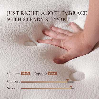 Queen Size Mattress 14 Inches, Medium Firm Hybrid | Breathable Hybrid Comfort with Responsive Support, Motion Isolation, Reinforced Edges, and Certipur-Us Certified Foam.2