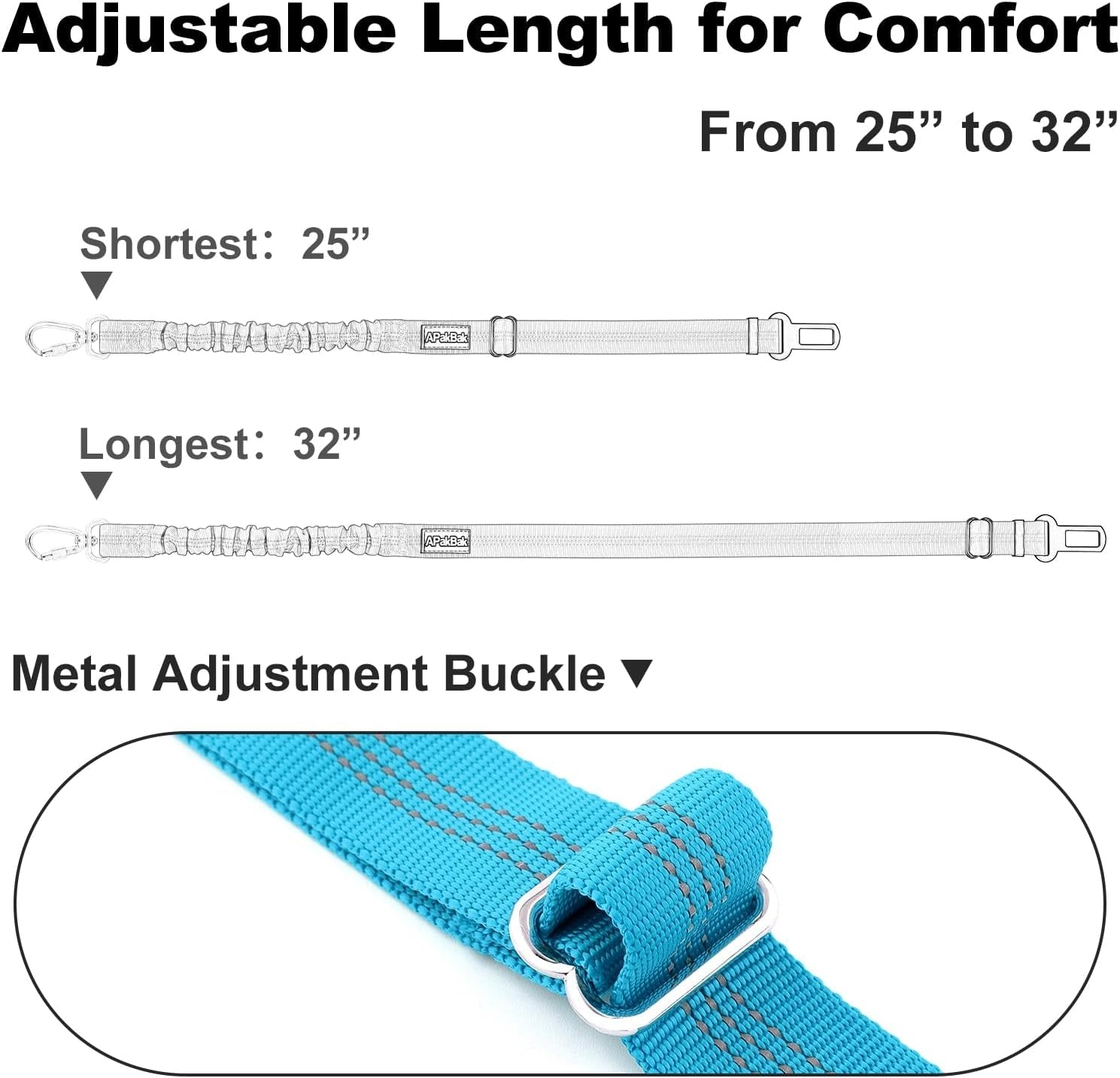 dog-seat-belt-for-car-car-harness-with-locking-aluminum-hook-adjustable-reflective-nylon-seatbelt-with-elastic-bungee-travel-safety-restraint-for-small-medium-large-dogs-light-blue