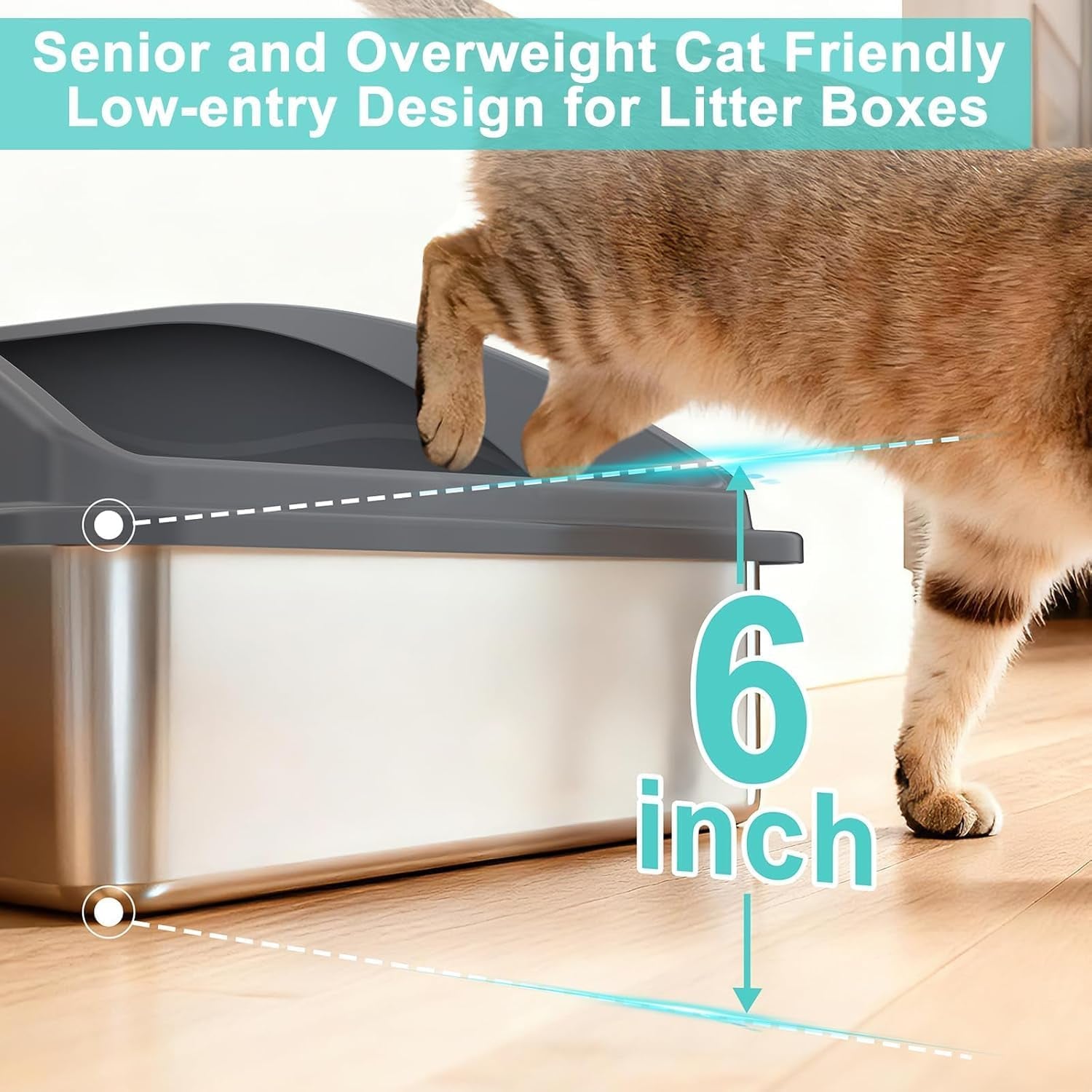 2-pack-stainless-steel-litter-box-xl-enclosed-cat-litter-boxes-with-lid-for-big-cats-and-multi-cats-high-sided-anti-urine-leakage-non-stick-bottom-dark-gray