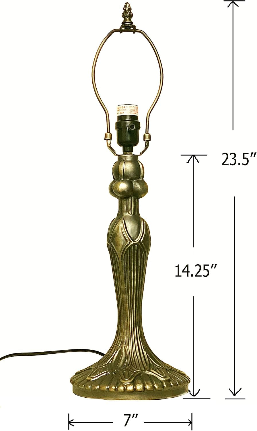 tiffany-style-large-23-5-cast-metal-lamp-base-no-shade