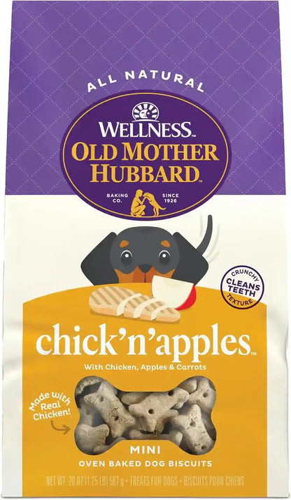 Old Mother Hubbard Wellness P-Nuttier Dog Biscuits, Natural, Training Treats, Peanut Butter Flavor, Mini Size, (20 Ounce Bag)26