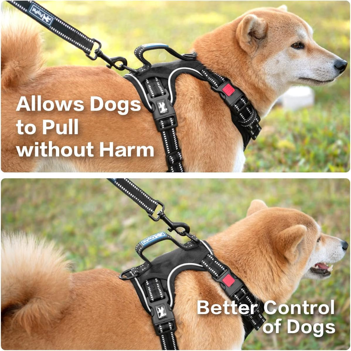 poypet-no-pull-dog-harness-no-choke-front-clip-reflective-dog-vest-with-soft-padded-vertical-handle-3-leash-attachments-for-small-medium-large-dogs-black-xl