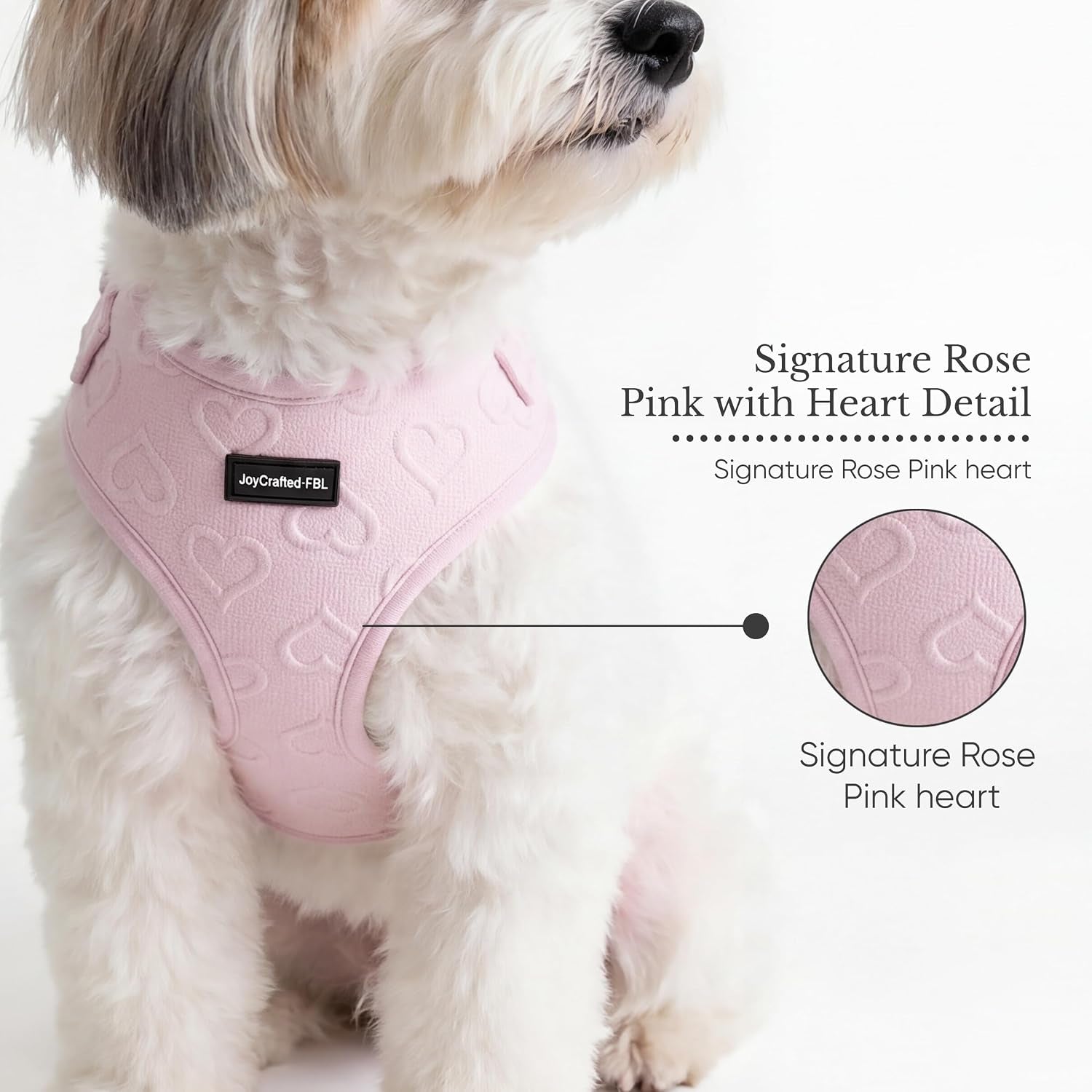 no-pull-harness-leash-set-for-small-sized-dogs-soft-padded-breathable-neoprene-harnesses-lightweight-adjustable-step-in-vest-with-cute-heart-print-secure-back-d-ring-neck-13-17-chest-16-21