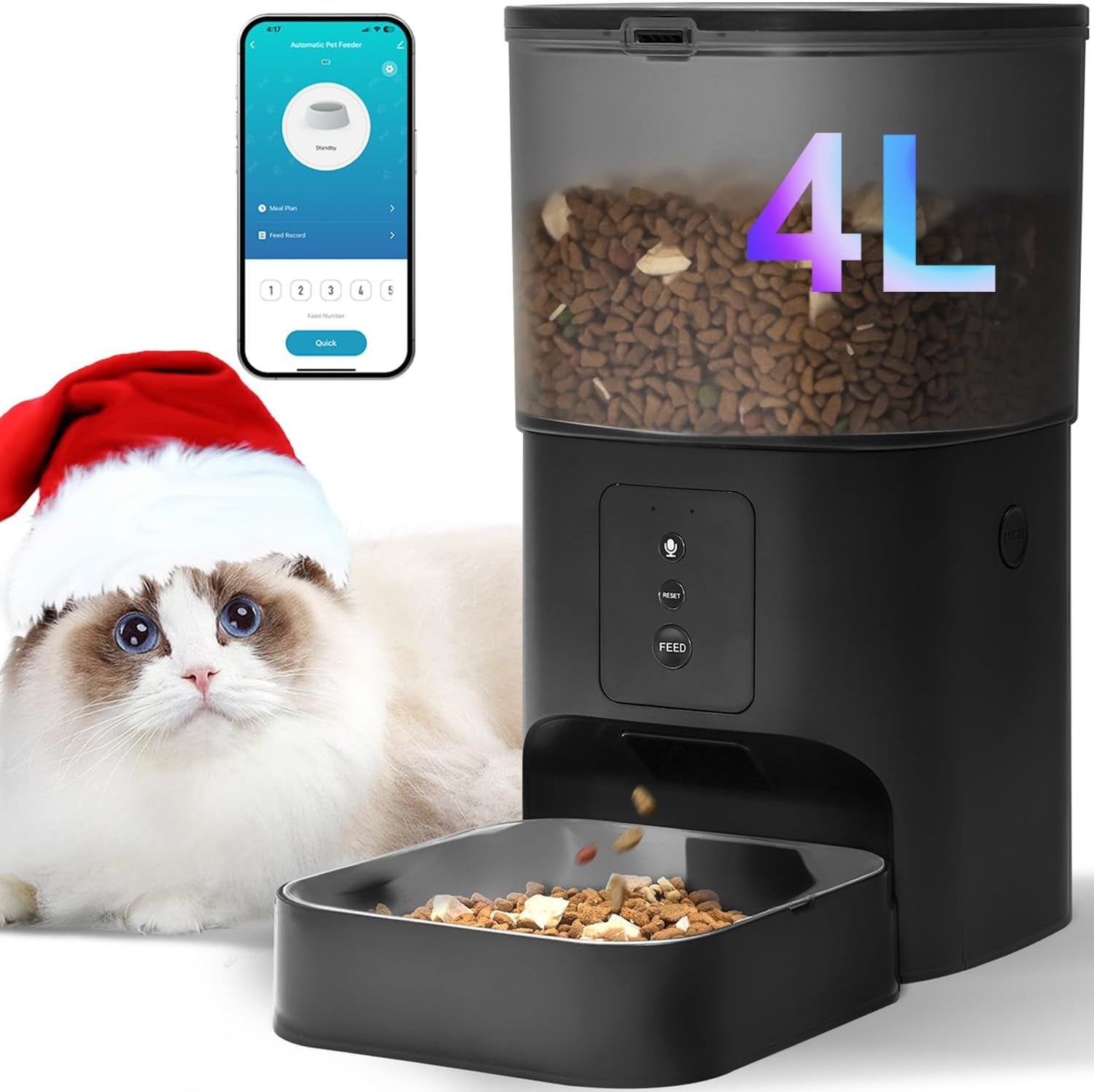 automatic-cat-feeder-4l-cat-food-dispenser-with-10s-voice-recorder-pet-feeder-up-to-8-meals-per-day-timed-dog-feeder-with-dry-food-sealed-ring