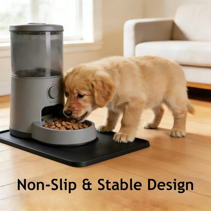 Silicone Square Mat 16X16 for Water Bowl, Waterproof Pet Bowls Mat, Black | with Raised Edge, Non-Slip Cat Dog Water Dispenser Mat Protects Floors from Water & Food Spills5