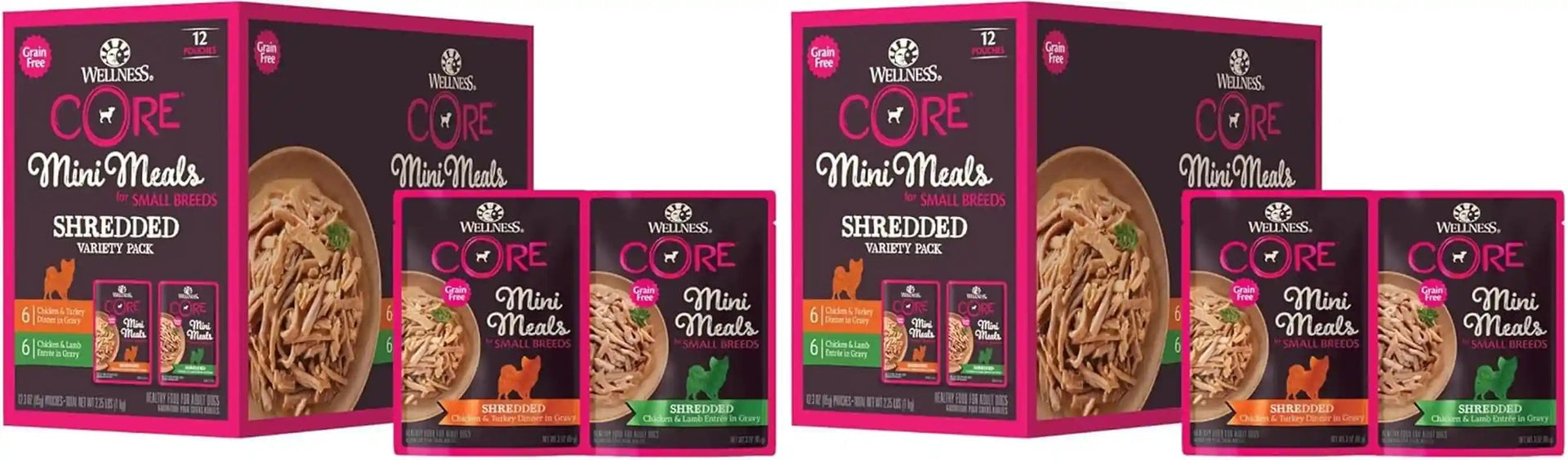 wellness-core-small-breed-mini-meals-shredded-variety-pack-adult-wet-dog-food-grain-free-natural-3-oz-pack-of-12