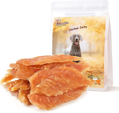 Pawmate Dog Treats Chicken Jerky Rings, Rawhide-Free Grain-Free Real Dried Tenders Natural Chicken Breast Dog Chewy Training Snacks for Small Medium Large Dogs Large Pack, 10.6 Oz13