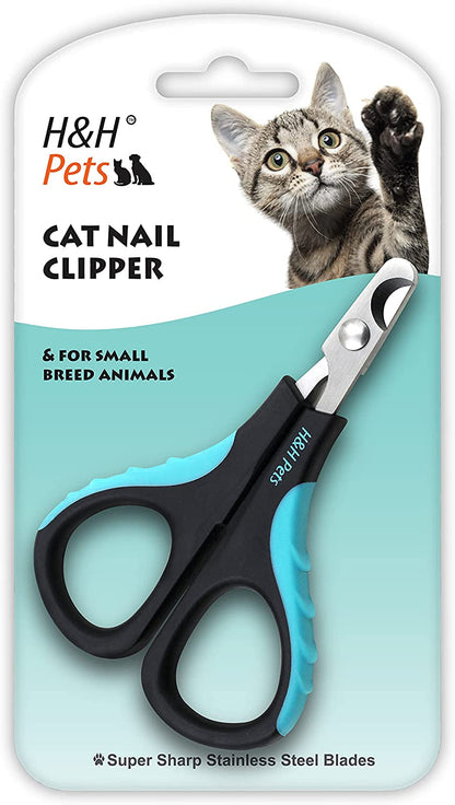 Cat Nail Clipper by H&H Pets - Professional Sharp Stainless Steel Claw Clipper Trimmer with Sturdy Non Slip Handles - for Small Animal & Cats Nail Cutter9