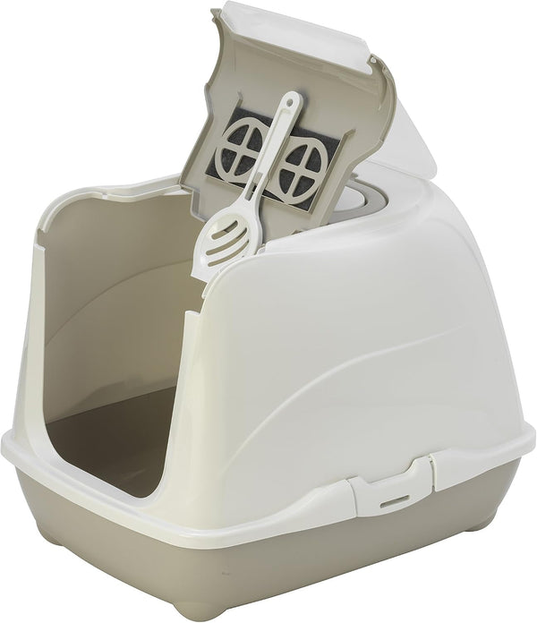 Moderna C230-0330 Easy Access for Cleaning Closed Litter Boxes,Grey,Large3