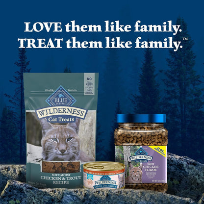 Blue Buffalo Wilderness Soft Cat Treats, Made with Natural Ingredients, Chicken & Trout Recipe, 2-Oz Bag8