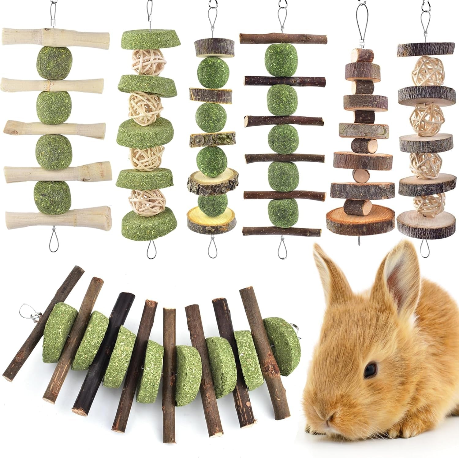 erkoon-bunny-chew-toys-rabbit-chew-toys-for-teeth-grinding-improve-dental-health-100-natural-apple-wood-timothy-grass-cake-treats-for-rabbits-guinea-pigs-chinchillas-bunnies-hamsters-3-pcs