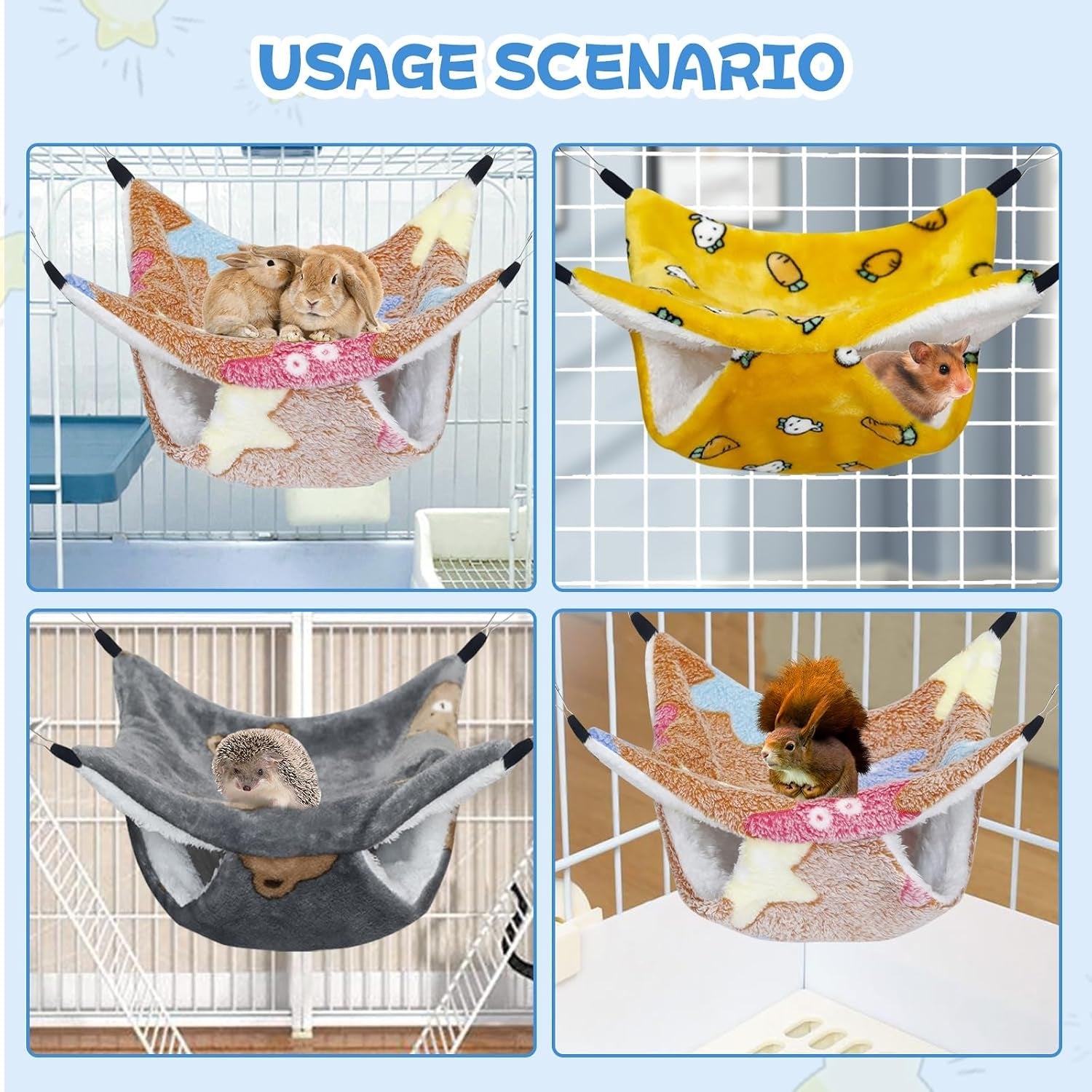 yedsintu-3-pcs-guinea-pig-hammock-rat-ferret-hanging-hammock-guinea-pig-accessories-for-small-animals-chinchilla-parrot-sugar-glider-ferret-hamster-squirrel-11-11