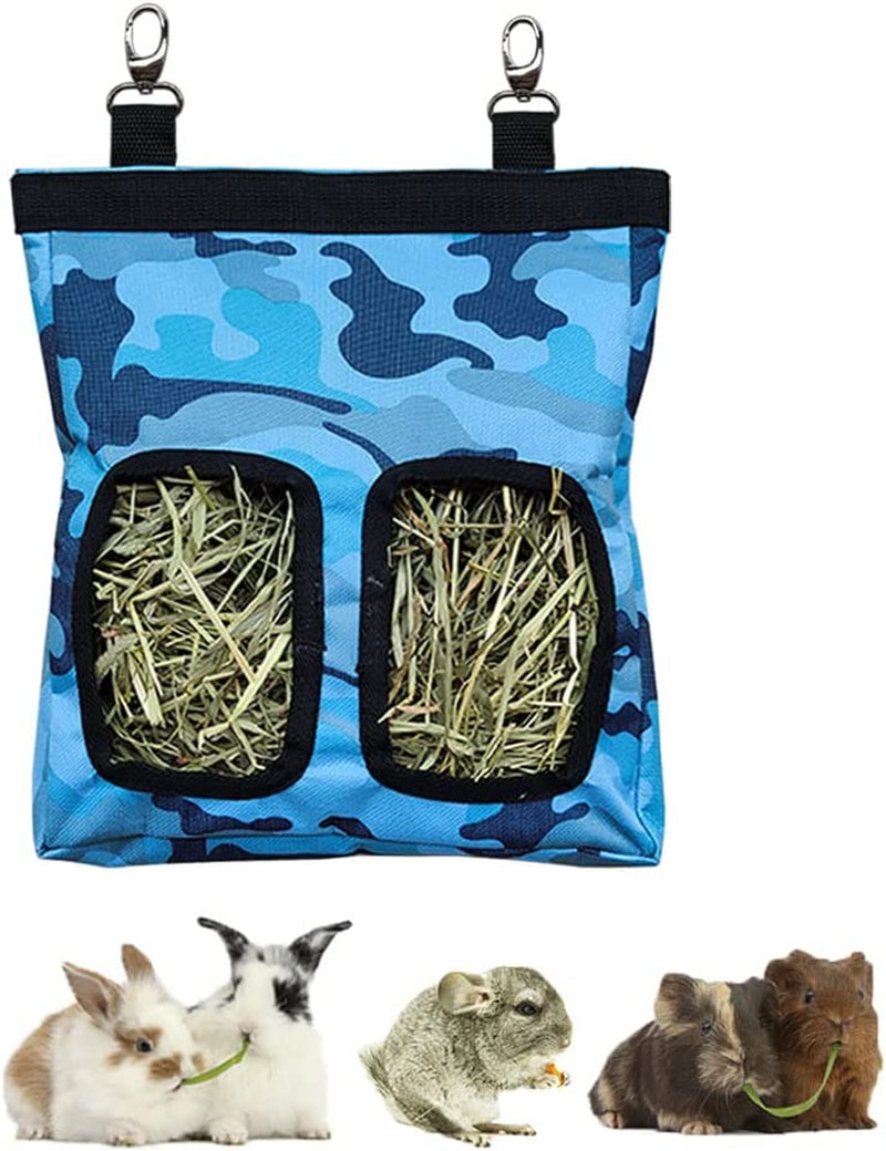 rioussi-guinea-pig-hay-feeder-hanging-rabbit-hay-feeder-bag-blueflower-upgraded-double-layer-fabric-bite-resistant-cleaner-hay-less-mess-small-animal-hay-holder-for-bunnies-chinchillas