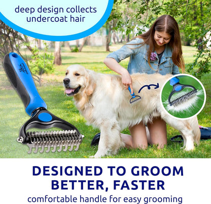 Pat Your Pet Deshedding Dog Brush for Shedding – Cat Brushes for Indoor Cats, Double-Sided Cat Brush Deshedding & Grooming Tool for Long Haired and Short Haired Dogs, Skin-Friendly7