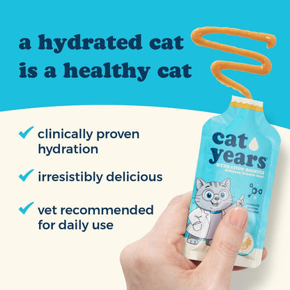 Cat Years Hydration Booster, Daily Lickable Treat, Chicken 7-Day Supply2