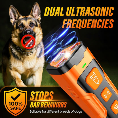 YUYQA Dog Bark Deterrent Device, 3X Ultrasonic anti Barking, 6 Training Modes 23 FT Range Barks No More Indoors Outdoors Behavior Correct Safe & Humane Rechargeable Compact Bark Control for Dogs4