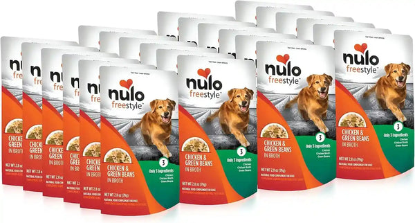 Nulo Freestyle Variety Flavor Real Meat Grain-Free Premium Puppy & Dog Food Topper, 2.8 Ounce (Pack of 6)16