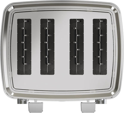 GE 4 Slice Toaster | Extra Wide Slots for Bagels, Breads, Waffles & More | 7 Shade Options | Countertop Kitchen Essentials | 1500 Watt, White7