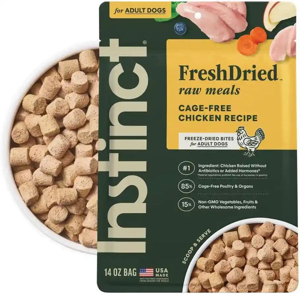 Instinct Freeze-Dried Meals, Freshdried Bites, Natural Dog Food, Grain-Free - Grass-Fed Beef, 25 Oz. Bag10