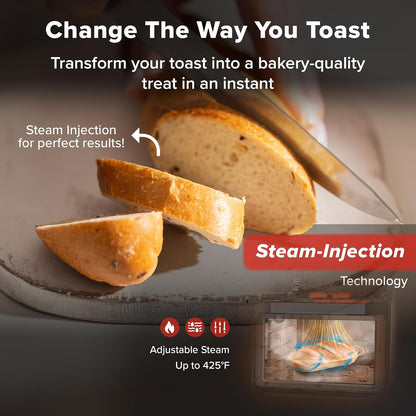 Pfas-Free Steam Oven & Air Fryer, All-In-One Convection Cooker | Precision Steam Control, Toast, Air Fry, Sous Vide & More, Juicier Meats, 120 Presets, 50–450°F, Stainless Steel8