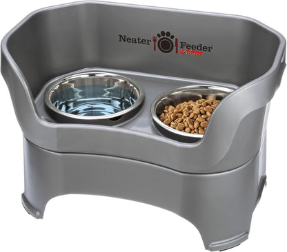Neater Pet Brands Neater Feeder Deluxe Mess Proof Dog Bowls Elevated for Large Dogs over 40 Lbs, Made in USA, No Spill Raised Dog Food Bowl Stand Feeding Station, Food and Water Bowl Set, Black20