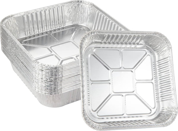 25Pack-8X8 Aluminum Foil Pans Disposable Square Baking Cake Pans | Heavy Duty 8X8 Baking Pan Disposable Foil Pans,Cooking Tins Homemade Breads Oven Pans,Foil Pan, Baking Pan Roasting2