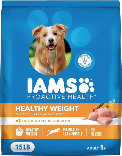 IAMS Proactive Health Healthy Weight Dry Dog Food, Chicken, 29.1 Lb | Real Chicken #1 Ingredient, L-Carnitine for Metabolism, Strong Muscles, No Fillers or Artificial Flavors, Vet-Recommended11